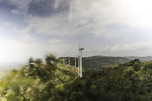 Wind Turbines At Bharat Light & Power Ltd.'s Rewalkawadi Windfarm