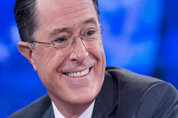 President Obama Tapes An Interview For The Colbert Report with Stephen Colbert