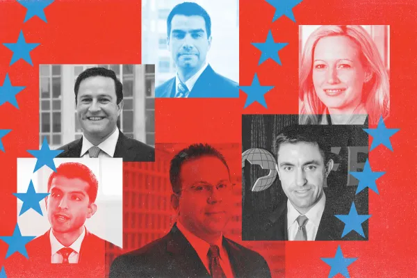 Umer Raffat, Tycho Peterson, Marko Kolanovic, Steven Alexopoulos, Chris Senyek, Robin Farley. (Illustration by II; courtesy photos)