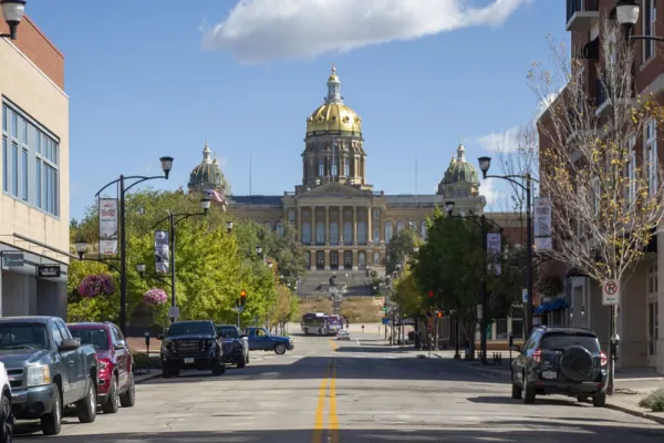 Iowa Capitol in Des Moines IA (Rachel Mummey/Bloomberg)