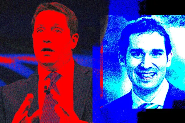 Carson Block and Joshua Mitts (Victor J. Blue/Bloomberg)