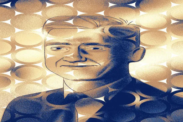 Simon Pilcher, chief executive of investment management at USS (Illustration by Simone Noronha)