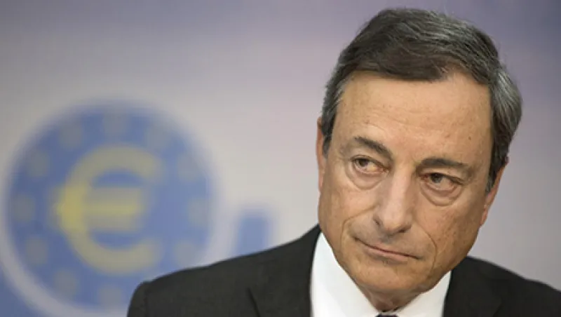 ECB President Mario Draghi Rates Conference