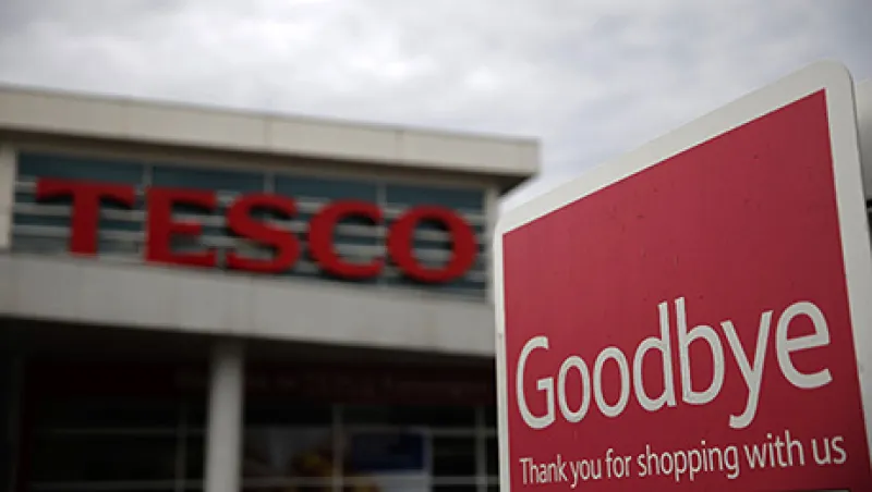 Tesco Plc Supermarkets As Ratings Agencies May Reduce Credit Rating