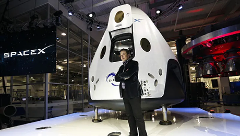 SpaceX CEO Elon Musk Unveils The Dragon V2 Space Taxi