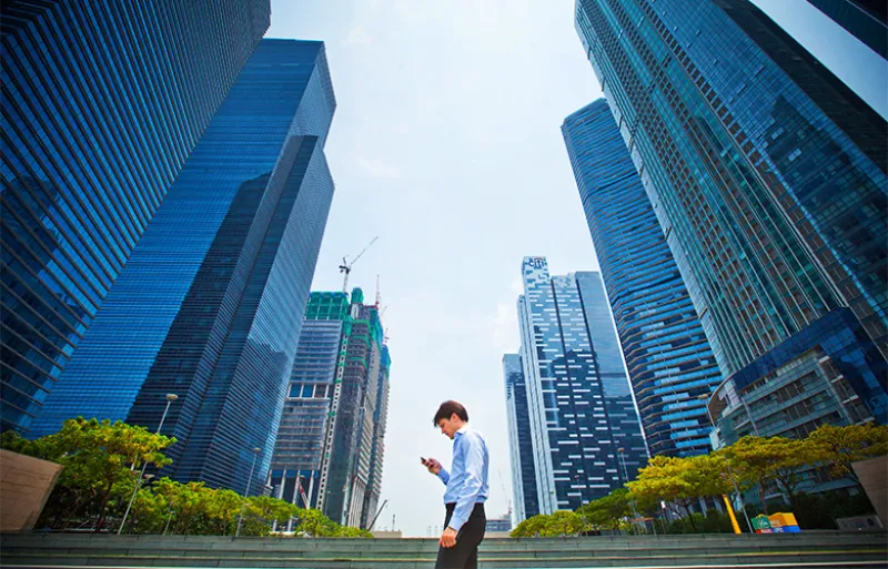 The central business district of Singapore (Sam Kang Li/Bloomberg)