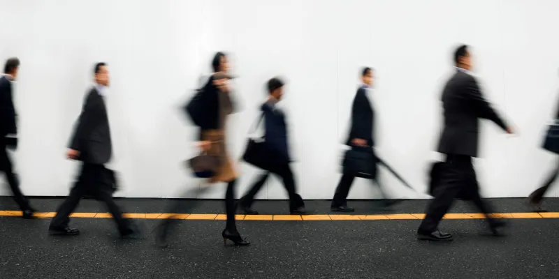 Businesspeople Walking to Work
