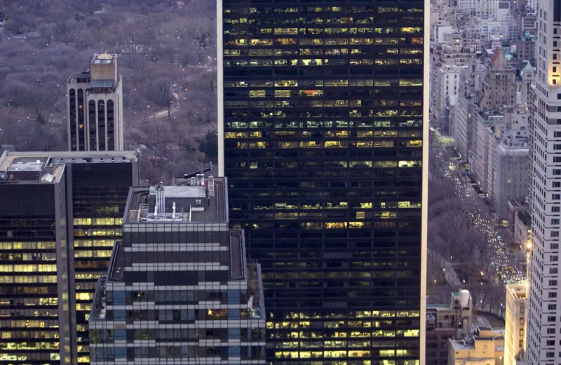 Sculptor Capital headquarters in New York. (Andrew Harrer/Bloomberg)
