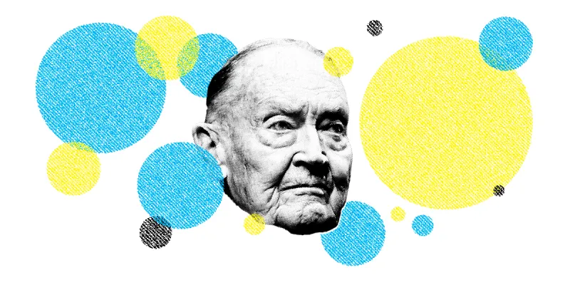 Jack Bogle. (Illustration by II; Peter Foley/Bloomberg)