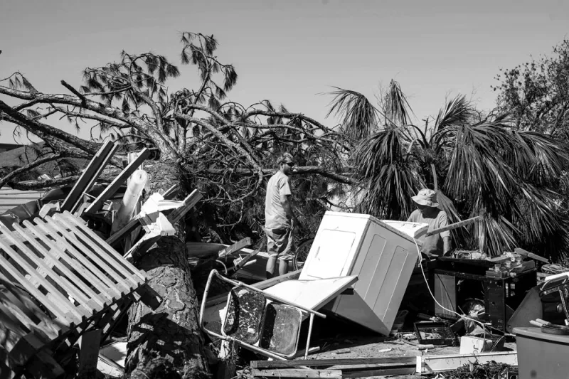 The aftermath of Hurricane Michael. Credit: Zack Wittman/Bloomberg