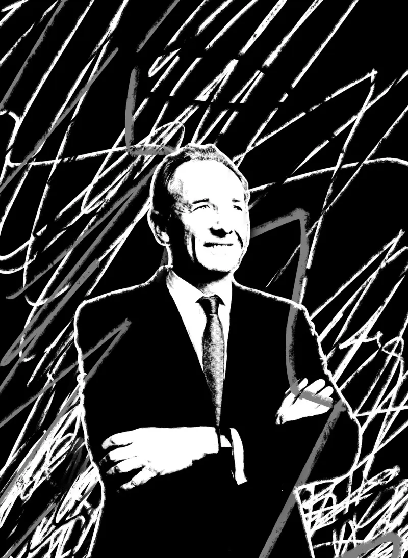 James Gorman, CEO of Morgan Stanley. (Illustrations by II; Bloomberg photos)
