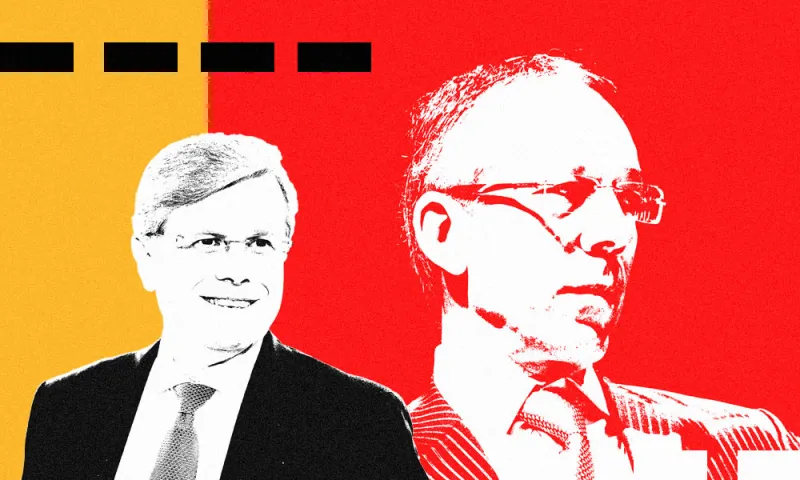 Fernando Gonzalez, chief executive officer of Cemex SAB and Candido Botelho Bracher, chief executive officer of Itau Unibanco Holding SA. (Susana Gonzalez/Bloomberg; Patricia Monteiro/Bloomberg)