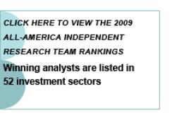 2009 All-America Independent Research Team